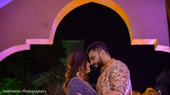 Indian bride and groom looking at each other. Indian bride and groom looking at each other.