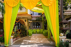 Incredible Indian pre-wedding entrance draping decoration. Incredible Indian pre-wedding entrance draping decoration.
