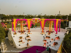 Magnificent Indian wedding stage decoration. Magnificent Indian wedding stage decoration.