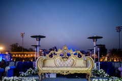 Elegant Indian wedding reception seat setup. Elegant Indian wedding reception seat setup.