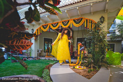 Marvelous Indian bride walking out capture. Marvelous Indian bride walking out capture.