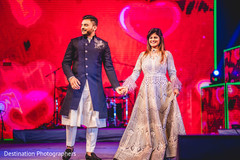 Joyful Indian couple at their wedding reception. Joyful Indian couple at their wedding reception.