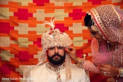 Indian groom with special guests. Indian groom with special guests.