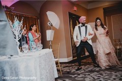 Indian bride and groom making their entrance. Indian bride and groom making their entrance.
