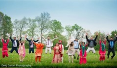 Indian wedding guests. Indian wedding guests.