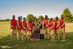 Marvelous indian lovebirds with bridesmaids and groomsmen capture. Marvelous indian lovebirds with bridesmaids and groomsmen capture.