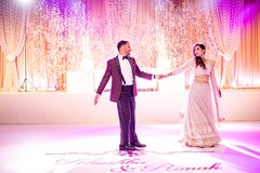 Lovely indian bride and groom's dance. Lovely indian bride and groom's dance.