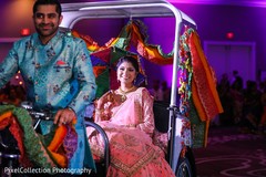 Indian bride and groom grand entrance to sangeet Indian bride and groom grand entrance to sangeet