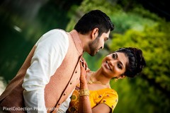 Outdoor gardens Indian bride and groom photo shoot Outdoor gardens Indian bride and groom photo shoot