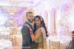 Joyful Indian couple in reception party. Joyful Indian couple in reception party.
