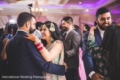 Enchanting Indian couple dancing in the reception party. Enchanting Indian couple dancing in the reception party.