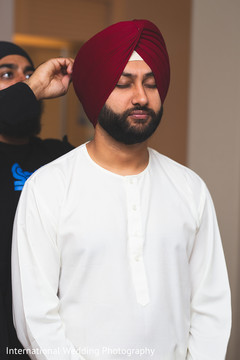 Indian groom getting ready. Indian groom getting ready.