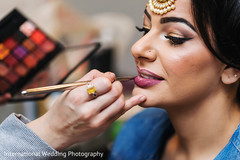 Beautiful Maharani getting her make up done. Beautiful Maharani getting her make up done.