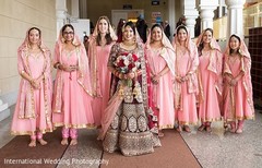 Beautiful Maharani with her bridesmaids. Beautiful Maharani with her bridesmaids.