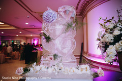 Incredible Indian wedding personalized hearts Ice Sculpture hearts. Incredible Indian wedding personalized hearts Ice Sculpture hearts.