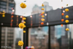 Wonderful Indian pre-wedding hanging flowers decorations. Wonderful Indian pre-wedding hanging flowers decorations.