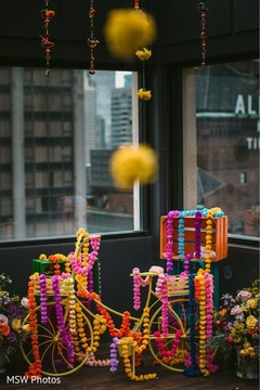 incredible Indian wedding Bicycle with flowers decoration. incredible Indian wedding Bicycle with flowers decoration.
