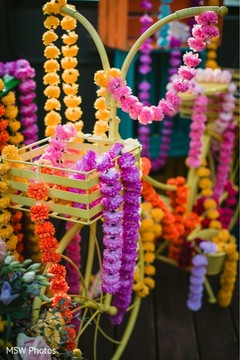 Closeup capture of Indian wedding flowers decoration. Closeup capture of Indian wedding flowers decoration.