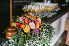 Indian wedding drinks table flowers decoration. Indian wedding drinks table flowers decoration.
