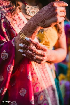 Closeup capture of Indian bridal henna art. Closeup capture of Indian bridal henna art.