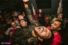 Jubilant Indian pre-wedding celebration. Jubilant Indian pre-wedding celebration.