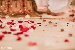 Indian couple when stepping on nuts with toes ritual. Indian couple when stepping on nuts with toes ritual.