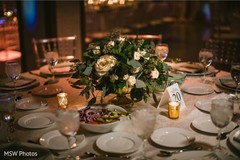 Elegant Indian wedding tableware setup. Elegant Indian wedding tableware setup.