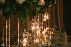 Majestic indian wedding reception table decor. Majestic indian wedding reception table decor.