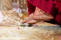 Indian couple stepping on a stone ritual. Indian couple stepping on a stone ritual.