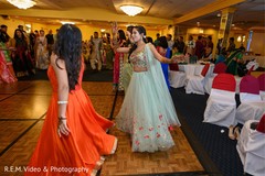 Incredible Indian bridal pre-wedding dance. Incredible Indian bridal pre-wedding dance.