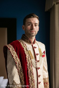 Enchanting Indian groom ready for wedding ceremony. Enchanting Indian groom ready for wedding ceremony.