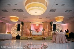 Incredible Indian wedding reception stage decor. Incredible Indian wedding reception stage decor.