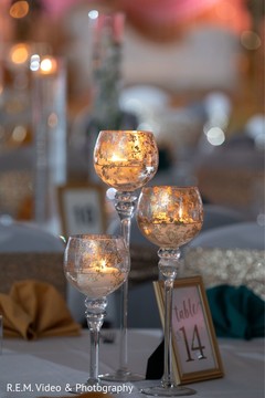 Marvelous Indian wedding table centerpiece. Marvelous Indian wedding table centerpiece.