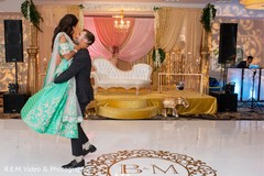 Indian wedding couple showing some dance moves. Indian wedding couple showing some dance moves.