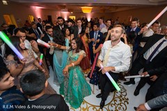 Upbeat indian wedding reception dance. Upbeat indian wedding reception dance.