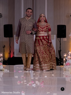 Indian bride's grand entrance Indian bride's grand entrance
