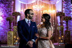Gorgeous Indian bride and groom looking at each others Gorgeous Indian bride and groom looking at each others