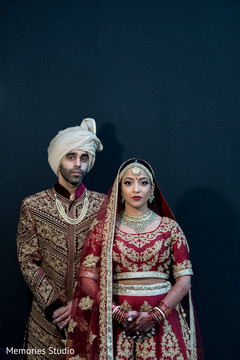 See this unique bride and groom portrait See this unique bride and groom portrait