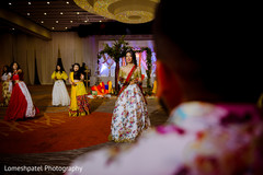 Maharani performing a dance. Maharani performing a dance.