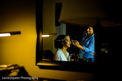 Indian bride getting ready for the ceremony. Indian bride getting ready for the ceremony.