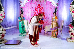 Indian groom with special guests. Indian groom with special guests.