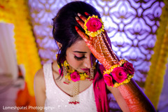 Indian bride showing her mehndi. Indian bride showing her mehndi.