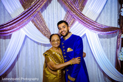Indian groom with special family guest. Indian groom with special family guest.