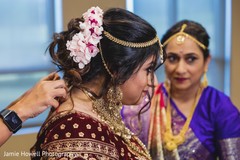 Adorable indian bride getting ready Adorable indian bride getting ready