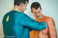 Indian groom getting ready. Indian groom getting ready.