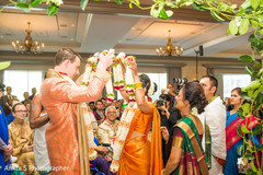 Indian couple with garlands. Indian couple with garlands.