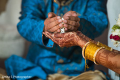 Maharani receiving flowers from her father. Maharani receiving flowers from her father.