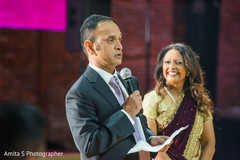 Maharani's parents giving a speech. Maharani's parents giving a speech.