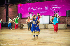 Cute little girl performing in the sangeet. Cute little girl performing in the sangeet.
