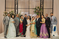 Couple posing for guests. Couple posing for guests.